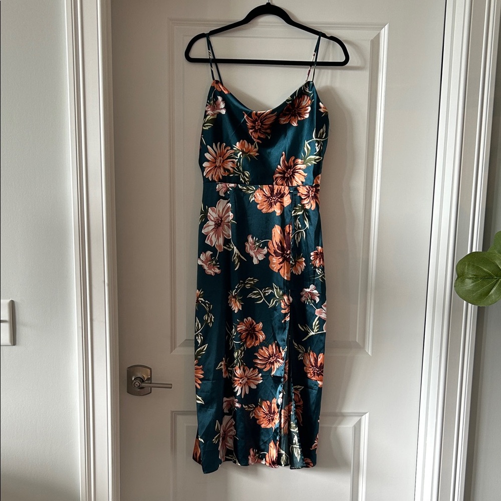 Floral Teal Dress
